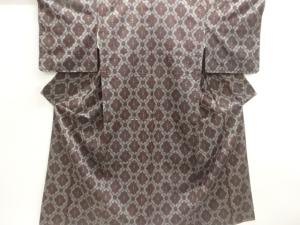 襷に花模様織出し西陣伝承紬着物アンサンブル